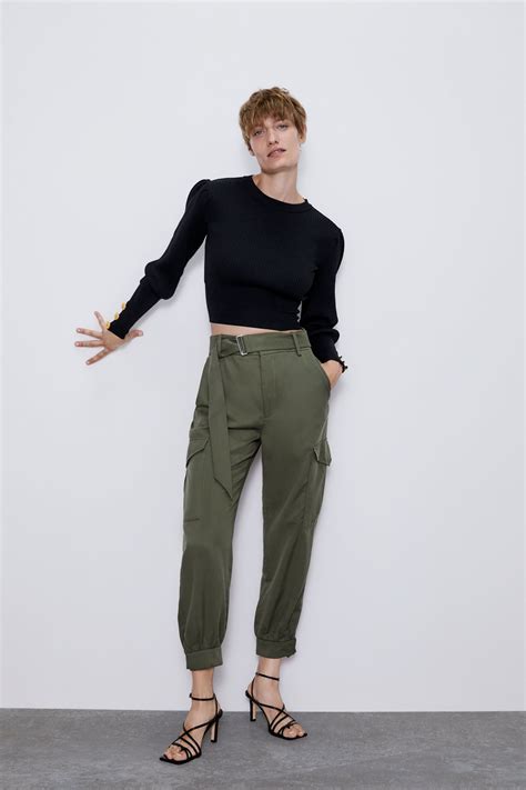 cargo pants for women zara